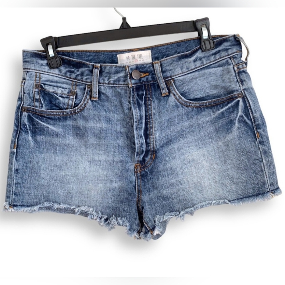 Free People Jean Cut Off Shorts